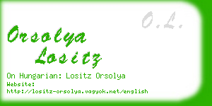 orsolya lositz business card